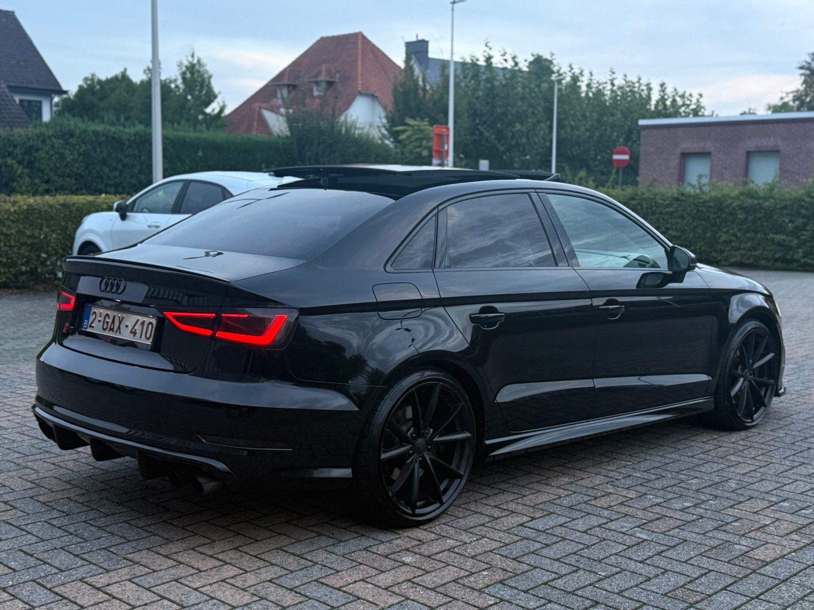 Audi S3 2.0 TFSI Quattro | MILTEK | Pano | ACC | Full Black, Autos, Achat, Euro 6, Entretenue par le concessionnaire, Noir