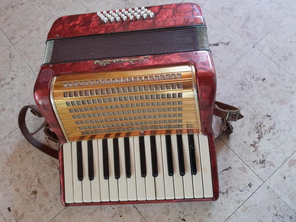 Oude accordeon, klavier ,40 bassen, Ophalen