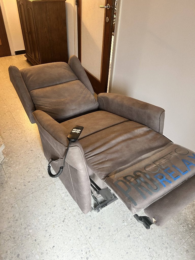 Fauteuil relax électrique, Maison & Meubles, Enlèvement, Neuf, Cuir