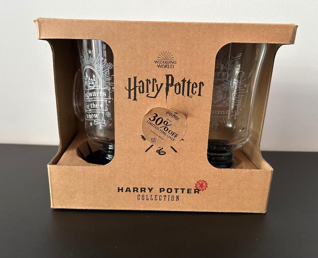 Set Harry Potter glazen - limited edition NIEUW, Ophalen, Nieuw