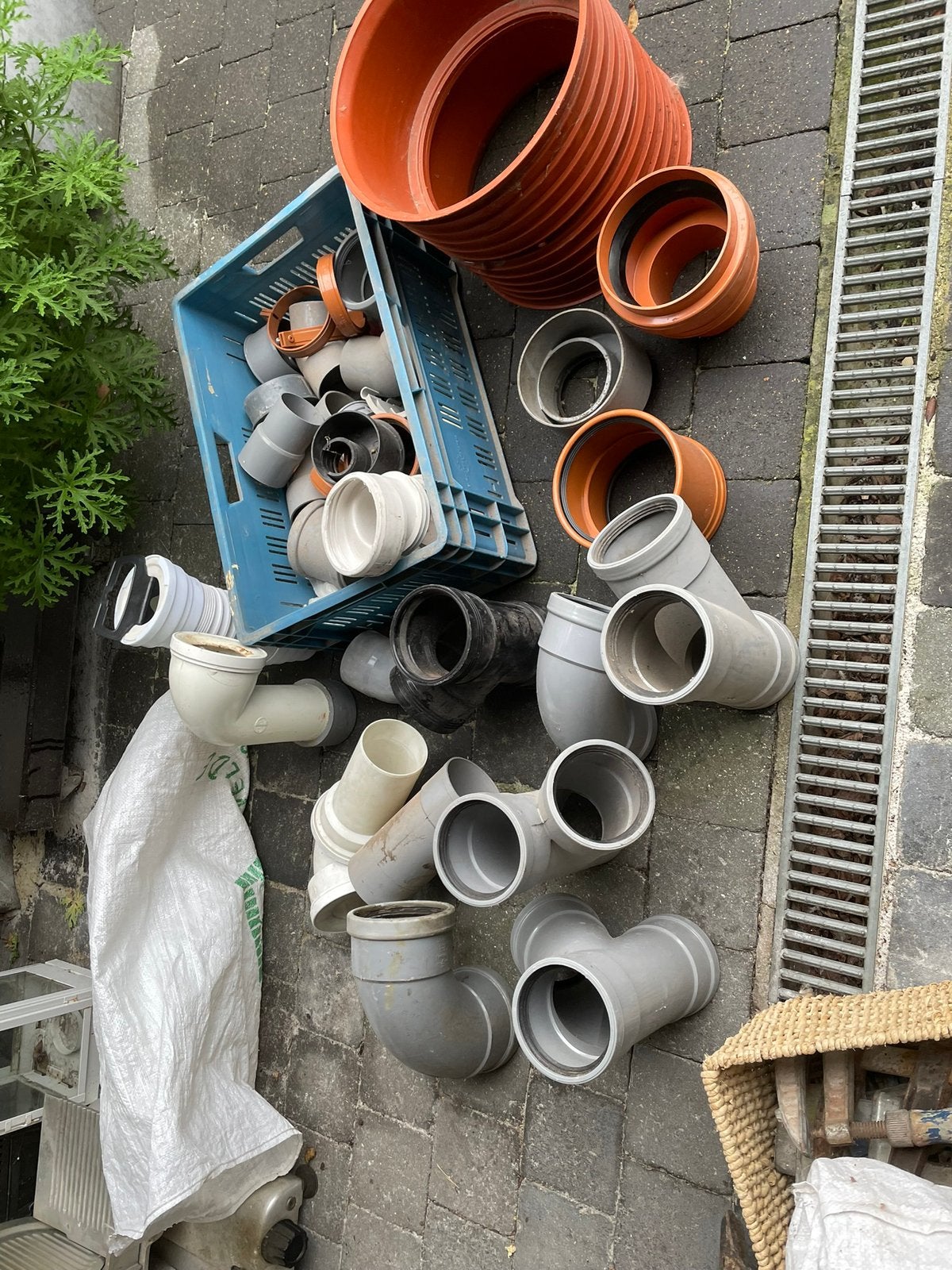 Lot  pvc buizen sanitair, Bricolage & Construction, Enlèvement, Comme neuf, PVC