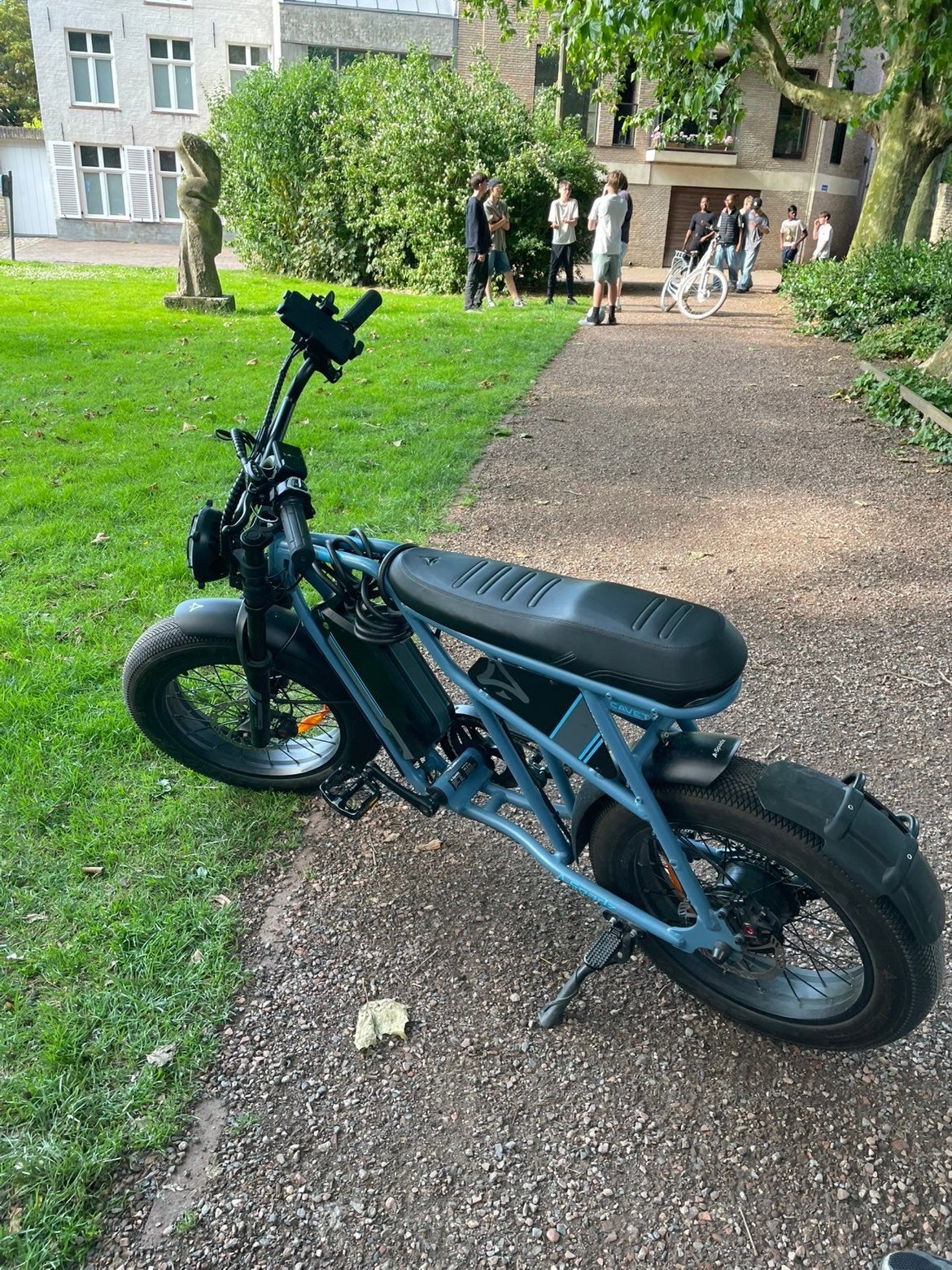 Blauwe A-spadz fatbike, Ophalen, Gebruikt