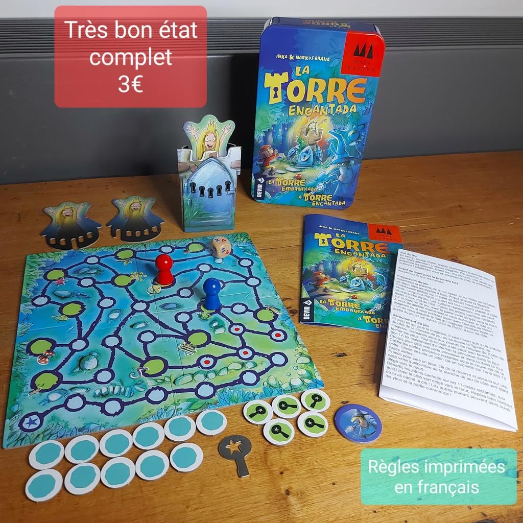 La torre encantada/La tour enchantée, version poche, Enlèvement, Comme neuf, Jeu de voyage