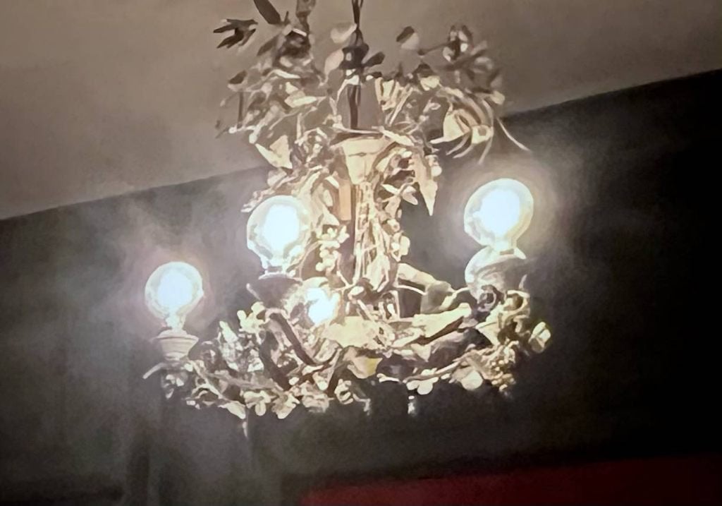 Lustre plafonnier original, Gebruikt, Florentin Italien, Metaal, E27 (groot)