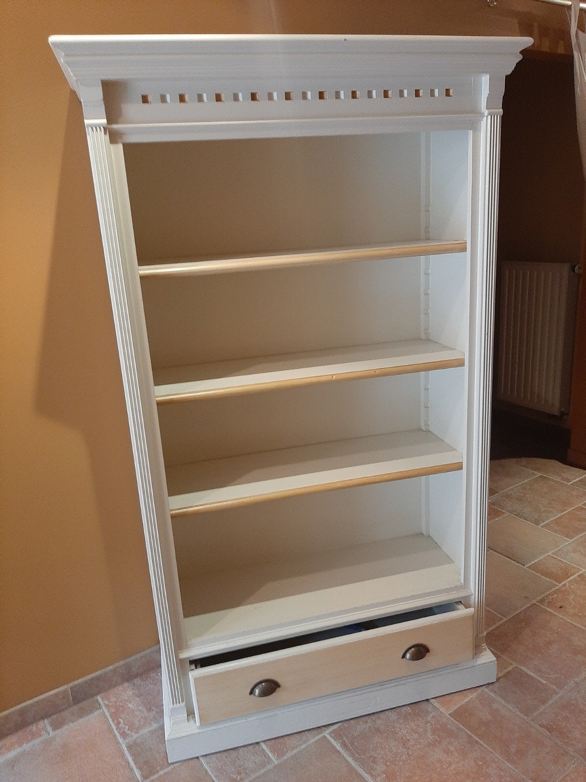 open kast met legplanken en schuif, Ophalen, Zo goed als nieuw