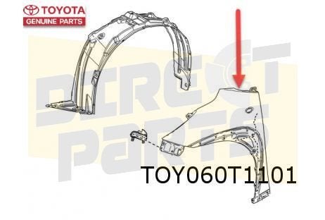 Toyota Aygo X 12/25- (B70) Voorscherm Links Origineel! 53812, Neuf, -, Toyota, -