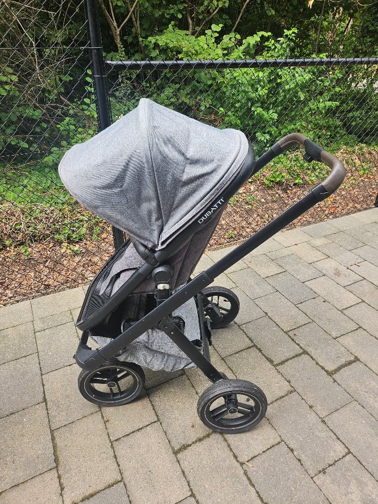Dubatti kinderwagen, Gebruikt, Verstelbare duwstang, Combiwagen, Ophalen