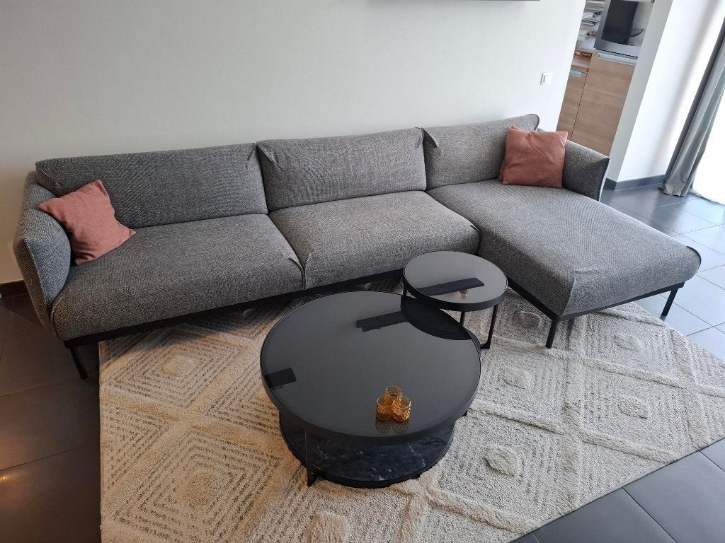 Canapé 4 places avec chaise longue, Enlèvement, Comme neuf