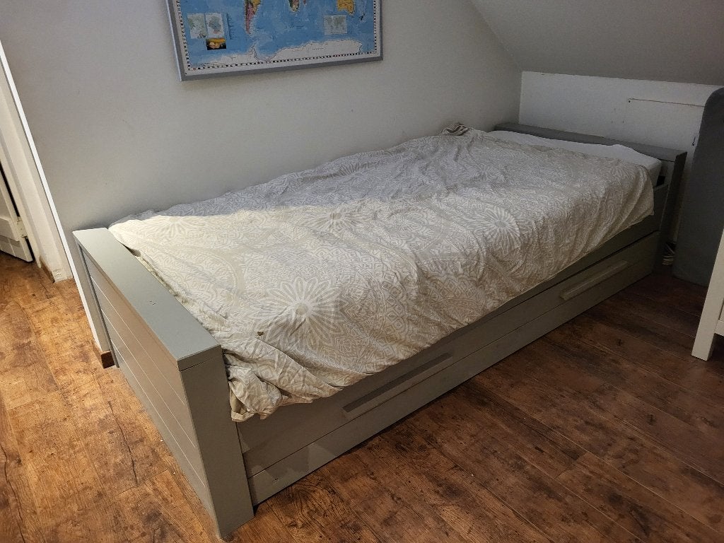 1 persoonsbed, Huis en Inrichting, Ophalen, Gebruikt, Eenpersoons, Overige maten