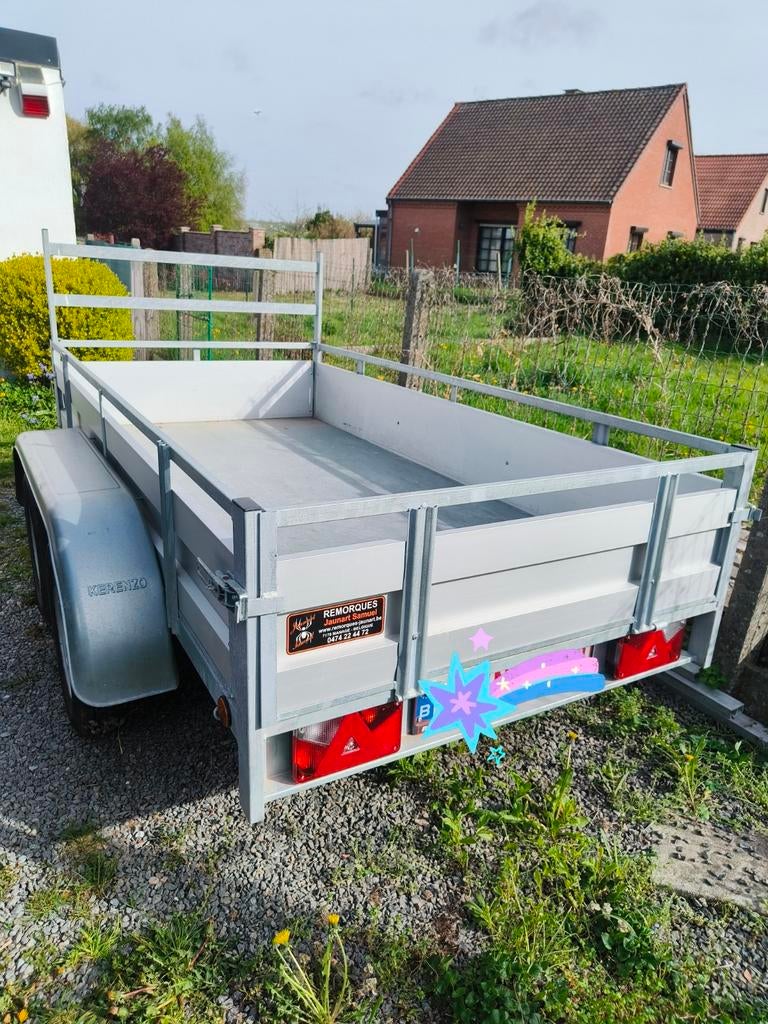 A vendre remorque alu 750kg, Autos : Divers, Remorques, Enlèvement