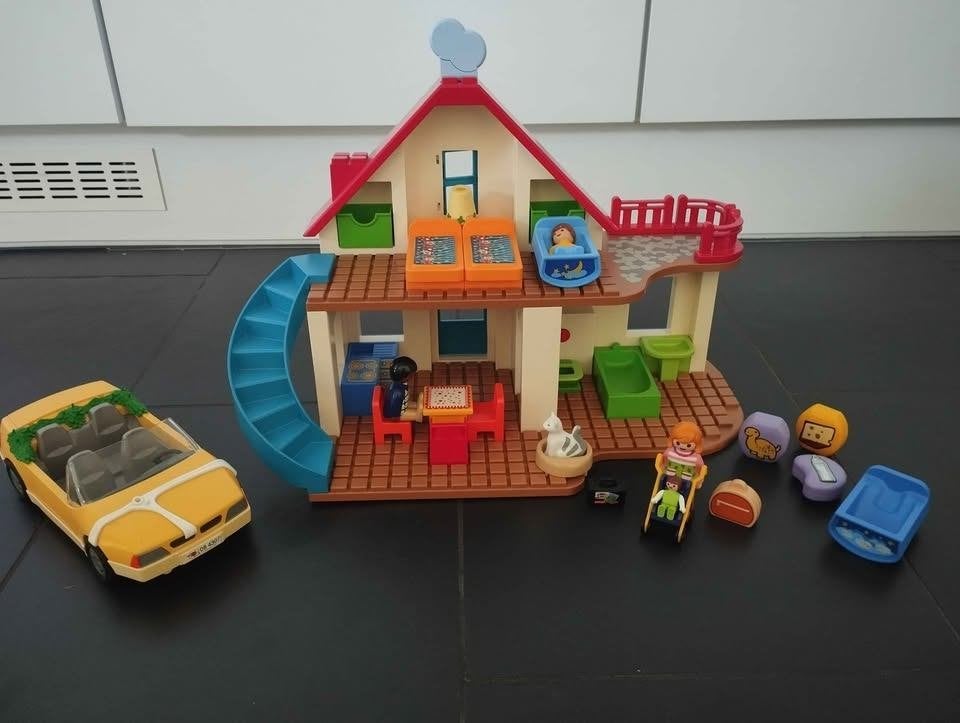 Playmobil 123 speelhuis, Kinderen en Baby's, Speelgoed | Playmobil, Ophalen, Gebouw, Complete set, 1.2.3