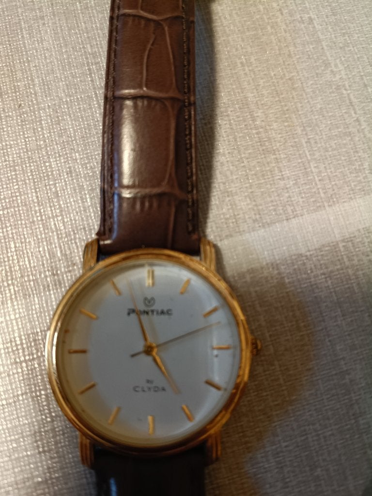 Pontiac, Handtassen en Accessoires, Overige merken, Staal, Ophalen of Verzenden, Leer