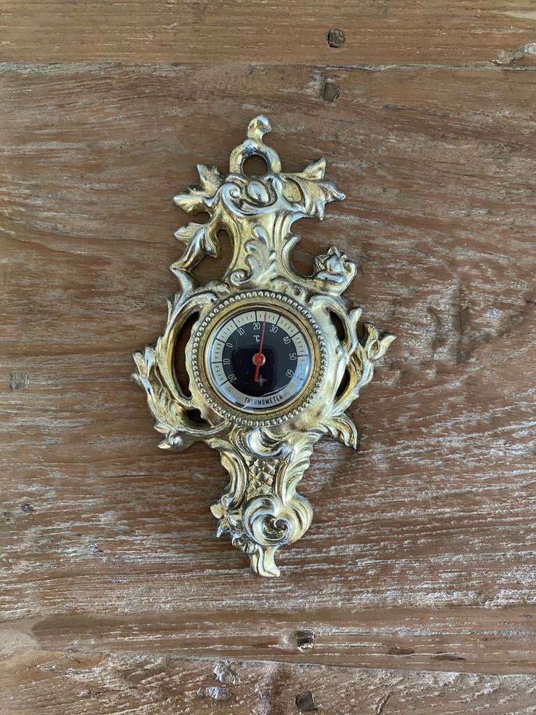 Oude italiaanse thermometer, Antiek en Kunst, Ophalen, Koper