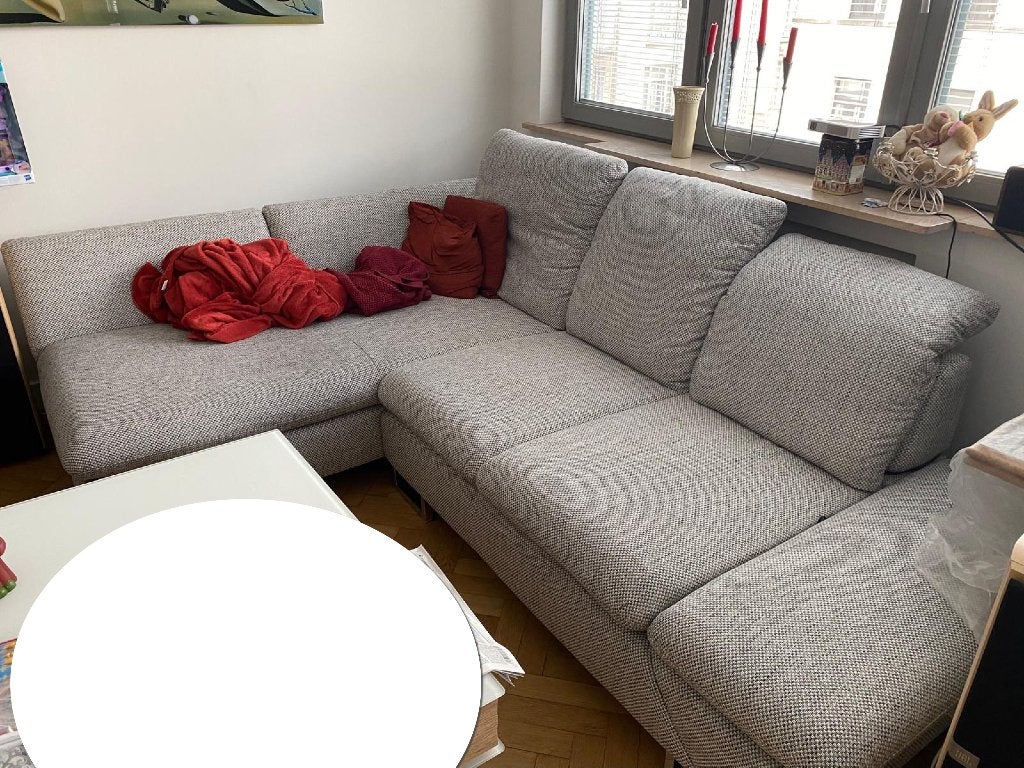 Chaise d'angle TAOO avec table basse MONTANA comme neuve., Banc d'angle, Quatre personnes ou plus, Comme neuf, Enlèvement