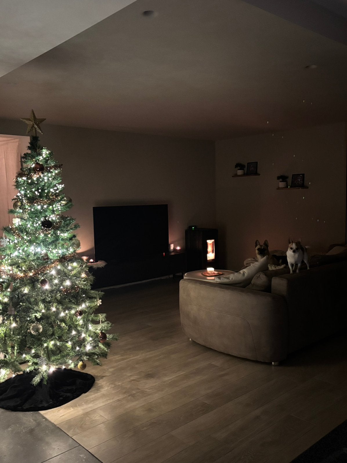 Kerstboom met versiering te koop, Ophalen, Zo goed als nieuw