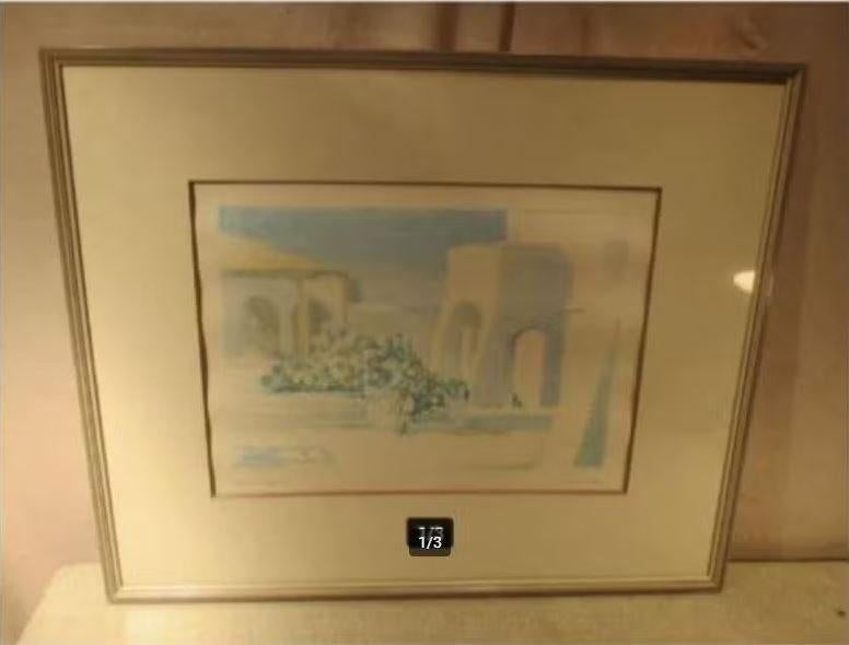 Beau dessin 'Sole d Agosto' - S. Giannini, Antiquités & Art, Enlèvement ou Envoi