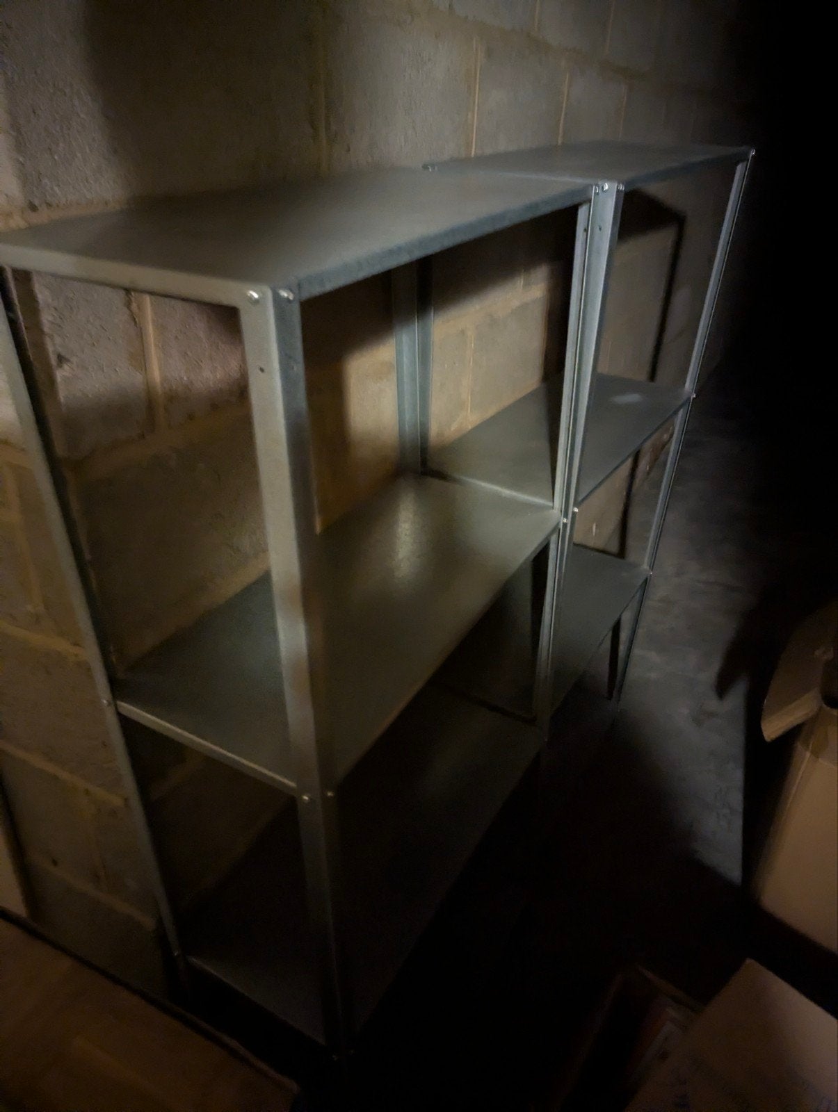 3 étagères en metal, Maison & Meubles, Enlèvement, Métal