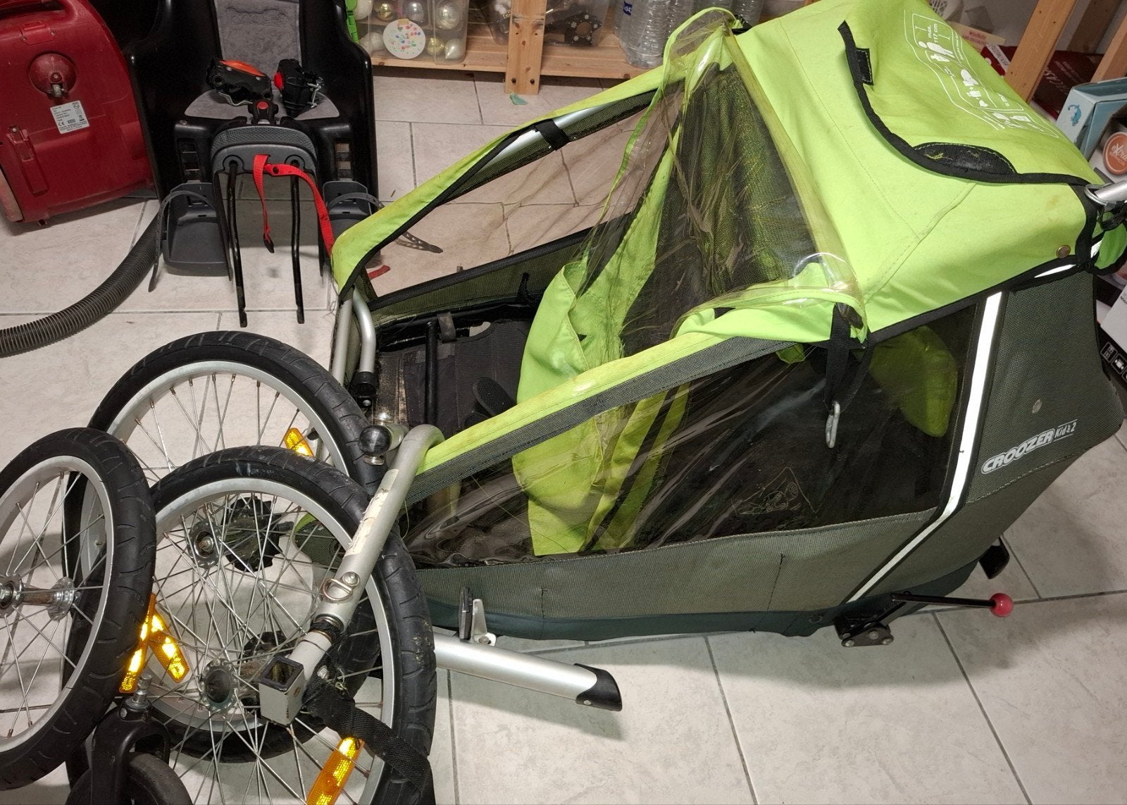 Croozer fietskar, Fietsen en Brommers, Ophalen
