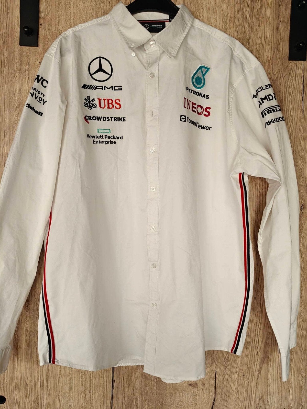 CHEMISE OFFICIELLE PADDOCK MERCEDES-AMG PETRONAS F1 XXL, Enlèvement ou Envoi, Blanc