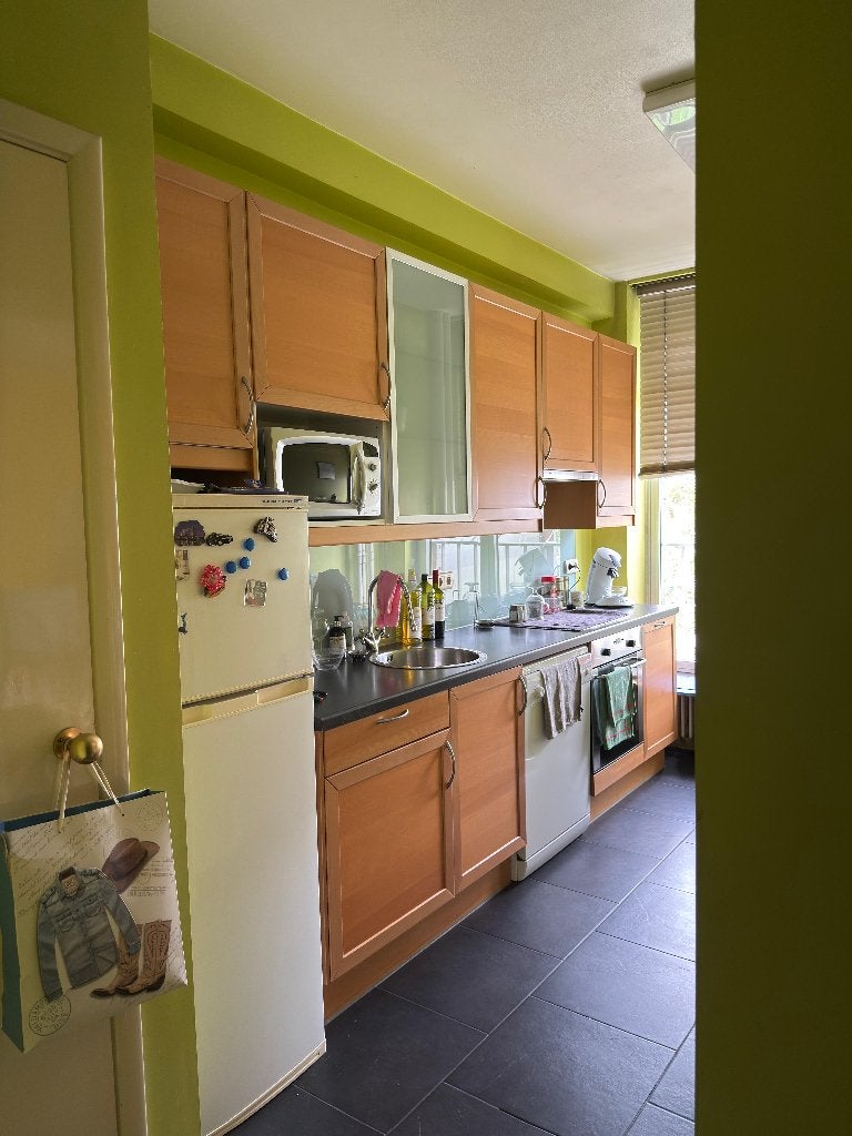 Keuken te koop – 500 €(onderhandelbaar), Enlèvement, Utilisé, Brun, Cuisine à paroi simple
