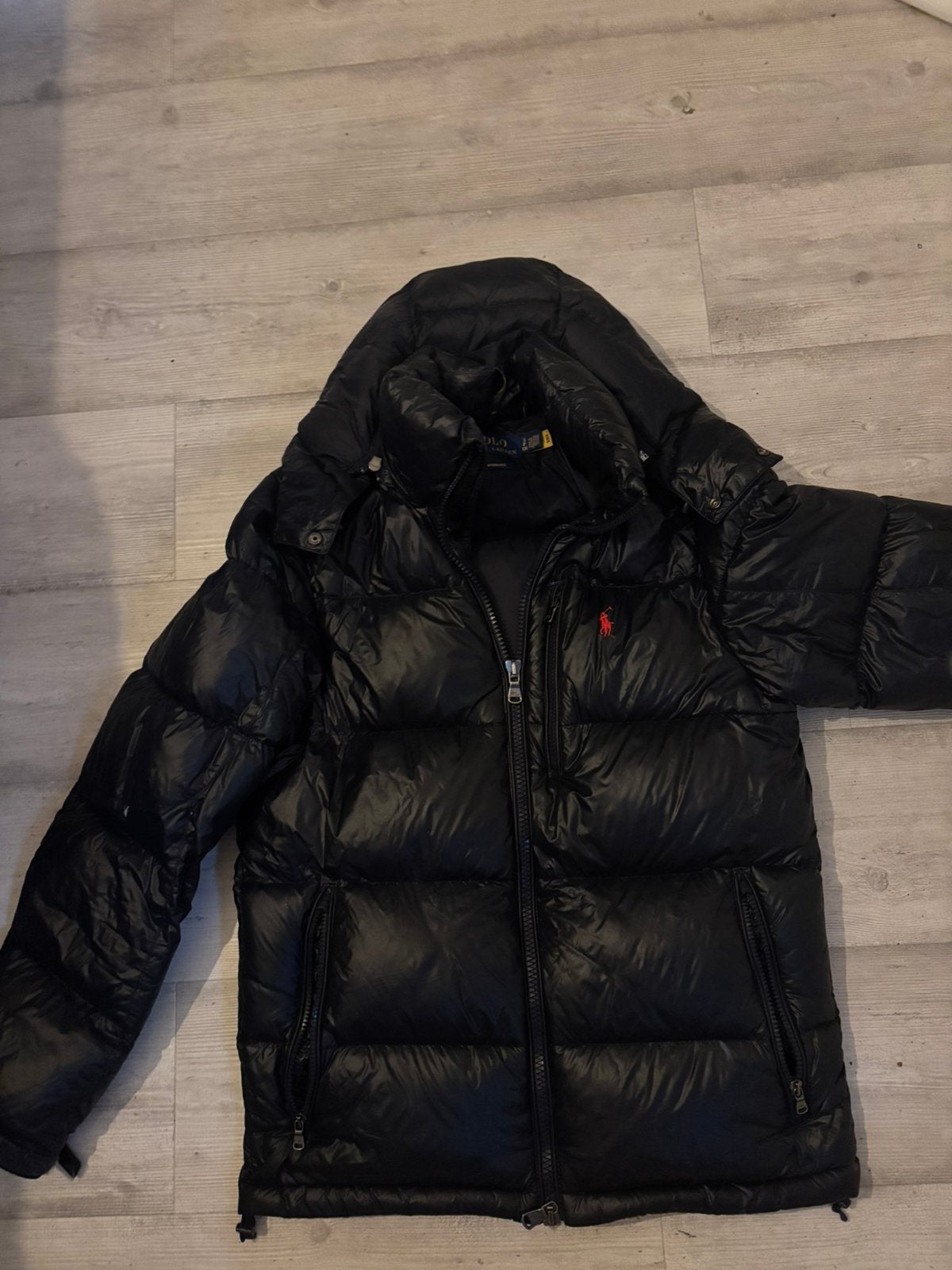 Polo ralph Lauren Winterjas, Ophalen of Verzenden, Gedragen, Maat 46 (S) of kleiner, Blauw