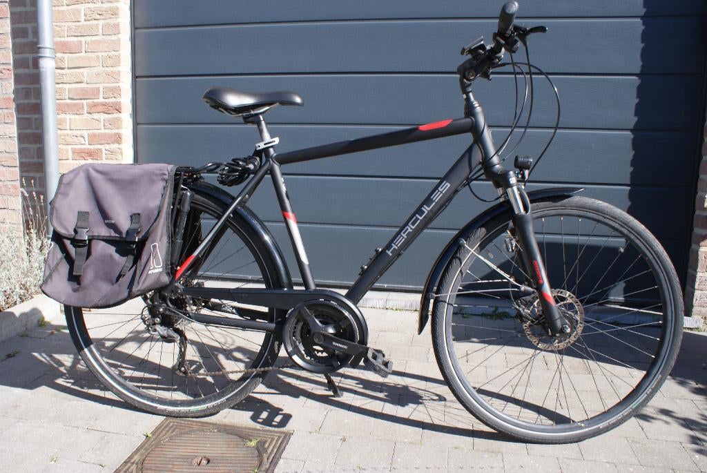 Herenfiets, Fietsen en Brommers, Gebruikt, Versnellingen, Schijfrem, 53 tot 57 cm