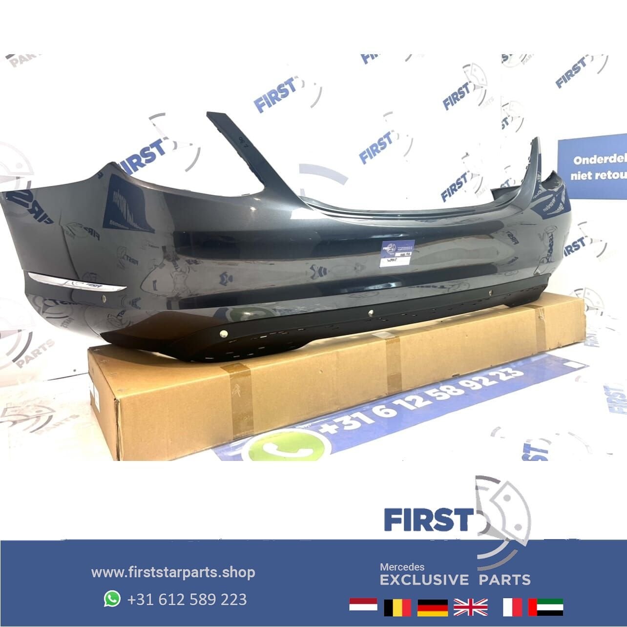 W205 BUMPER C KLASSE ACHTERBUMPER ELEGANCE + DIFFUSER ORIGIN, Gebruikt, -, Ophalen of Verzenden, Achter