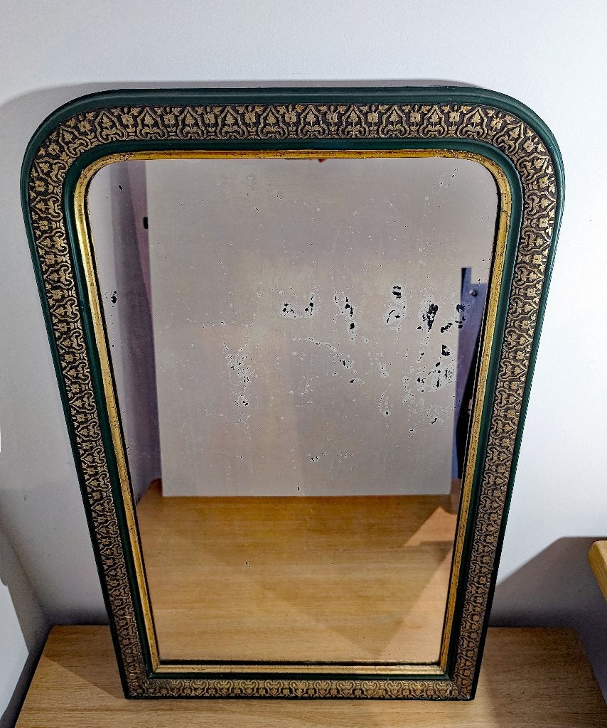 Antique miroir Napoléon III – France – XIXᵉ siècle, Antiquités & Art, Antiquités | Miroirs, Moins de 50 cm, Moins de 100 cm, Rectangulaire