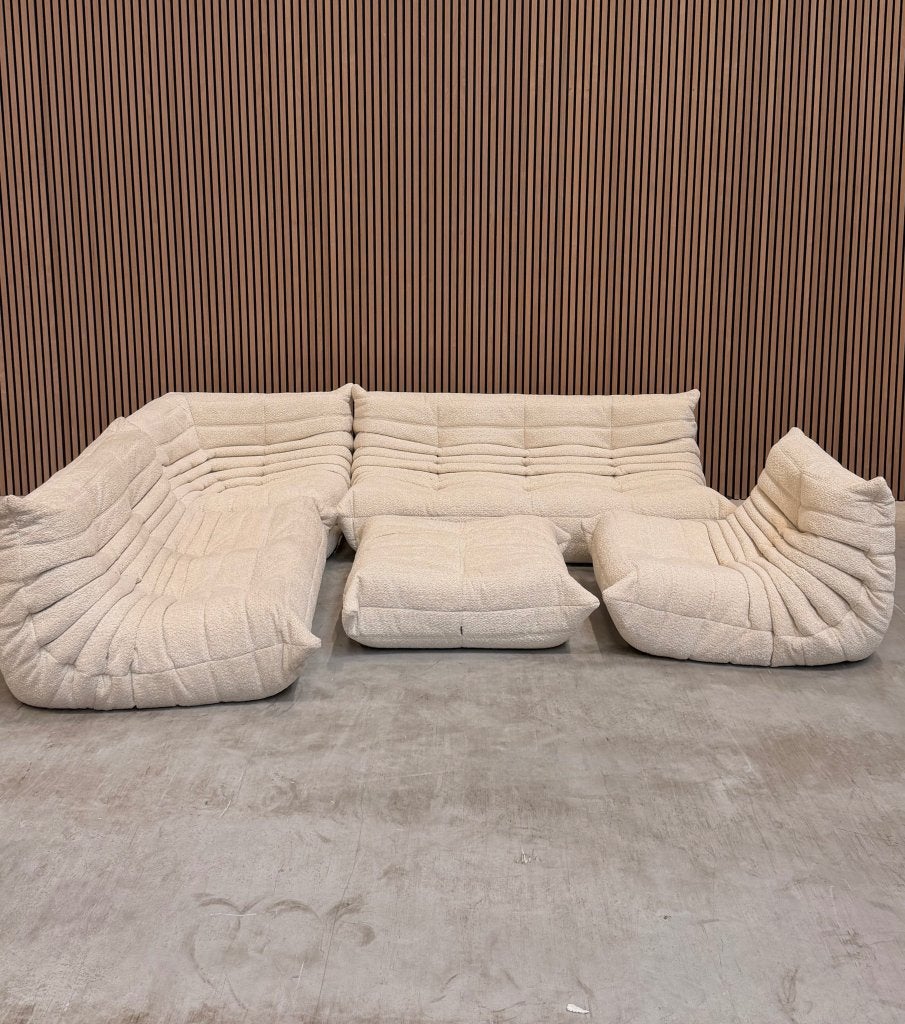 Ligne Roset Togo Modulaire Set | Beige Bouclé | Showroomodel, Ophalen of Verzenden