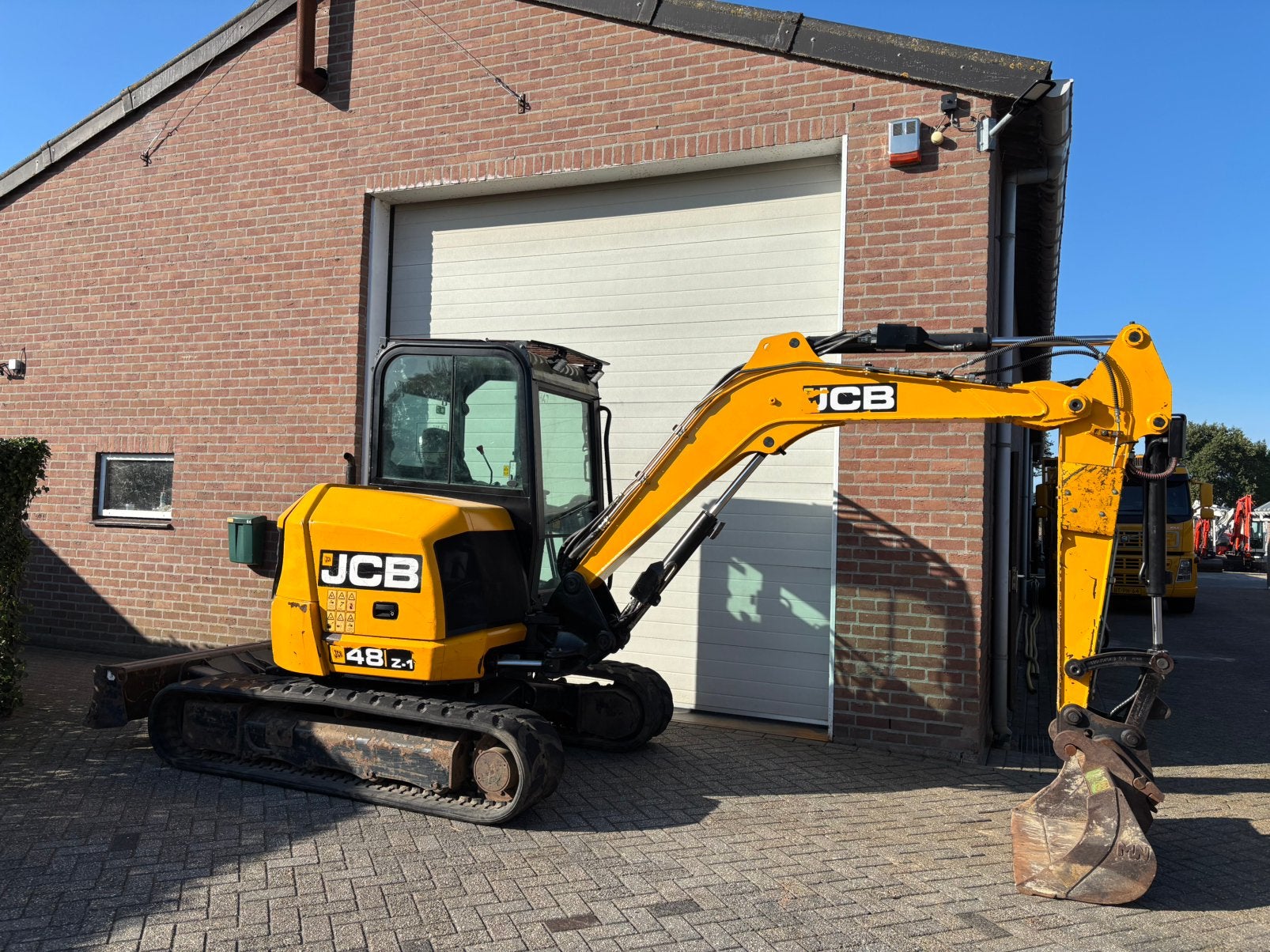 JCB 48Z-1 Minigraver graafmachine Sloop/Sorteer A/C, Enlèvement