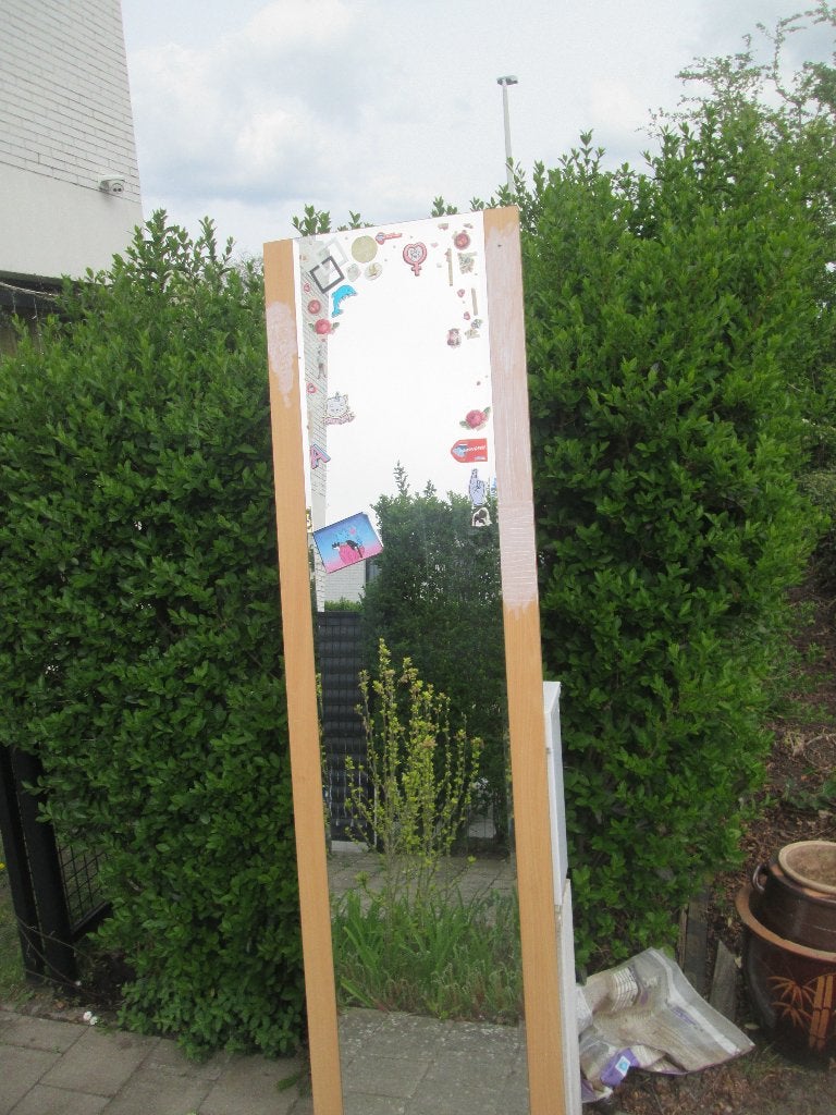 spiegel, Huis en Inrichting, Woonaccessoires | Spiegels, Ophalen, Minder dan 50 cm, Gebruikt, 150 tot 200 cm