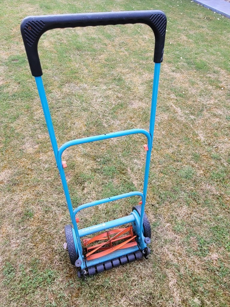 Gardena kooimesmaaier, Tuin en Terras, Ophalen, Handgrasmaaier, Mulchfunctie, Zo goed als nieuw
