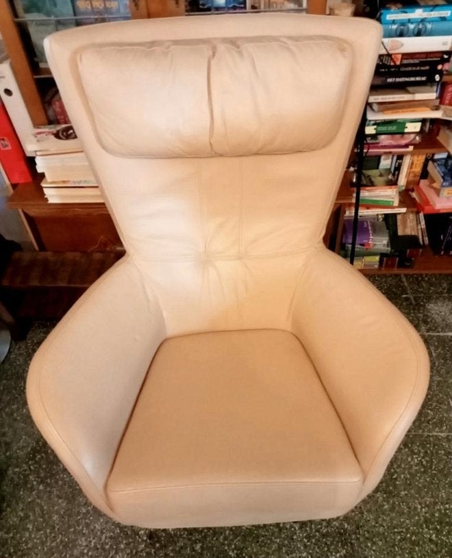 Zalmroze fauteuil / zitstoel, Ophalen of Verzenden, Gebruikt