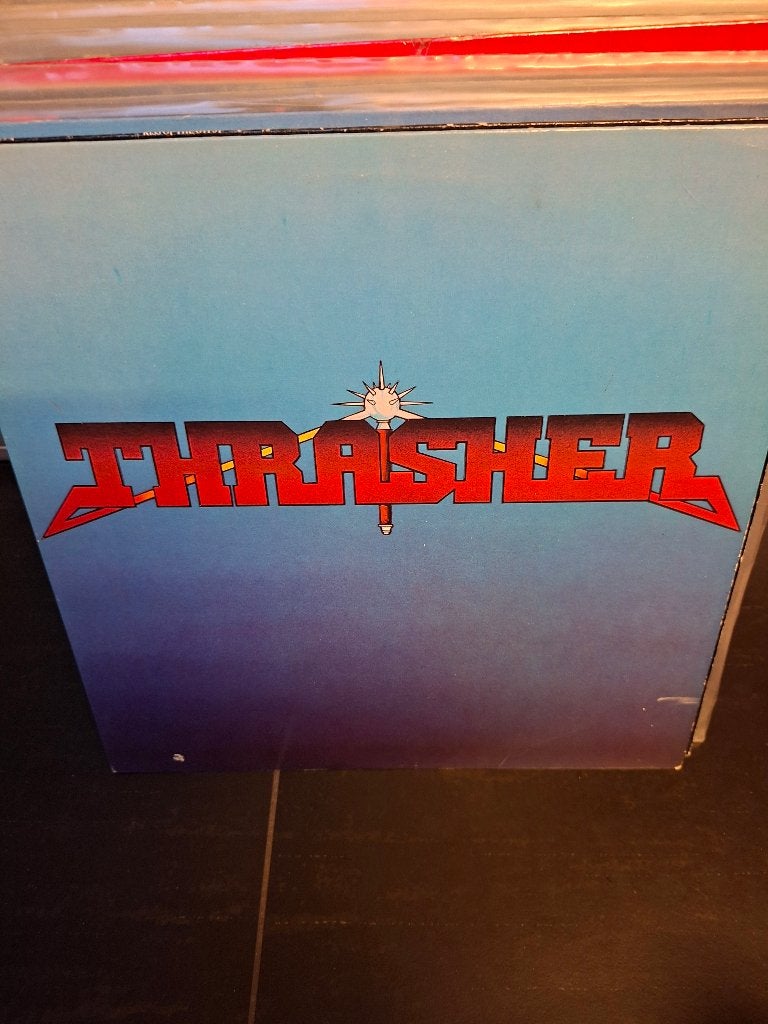 lp - thrasher - burning at the speed of light - bak 4, LP, Heavy metal, Gebruikt, Ophalen of Verzenden