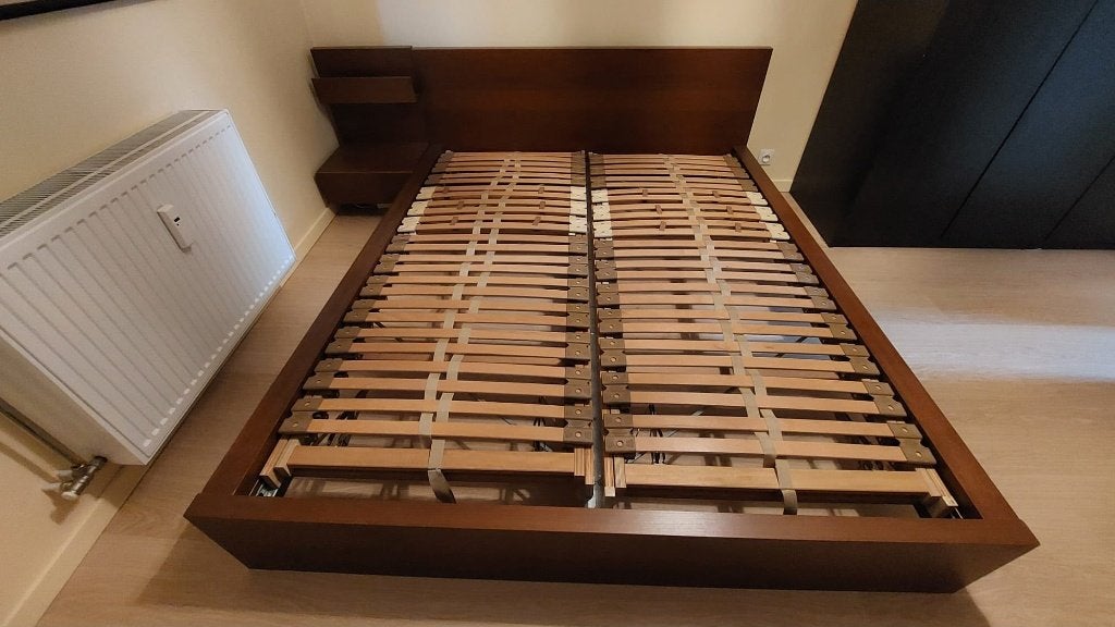 bed met boxspring, Huis en Inrichting, Ophalen, Gebruikt, 65 cm of meer, Minder dan 55 cm
