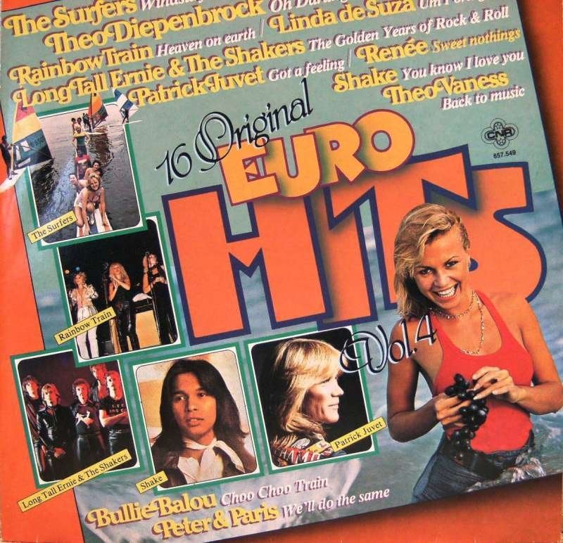 LP 16 Originele Euro hits vol 4, 12 pouces, Pop rock, Enlèvement ou Envoi, Compilation