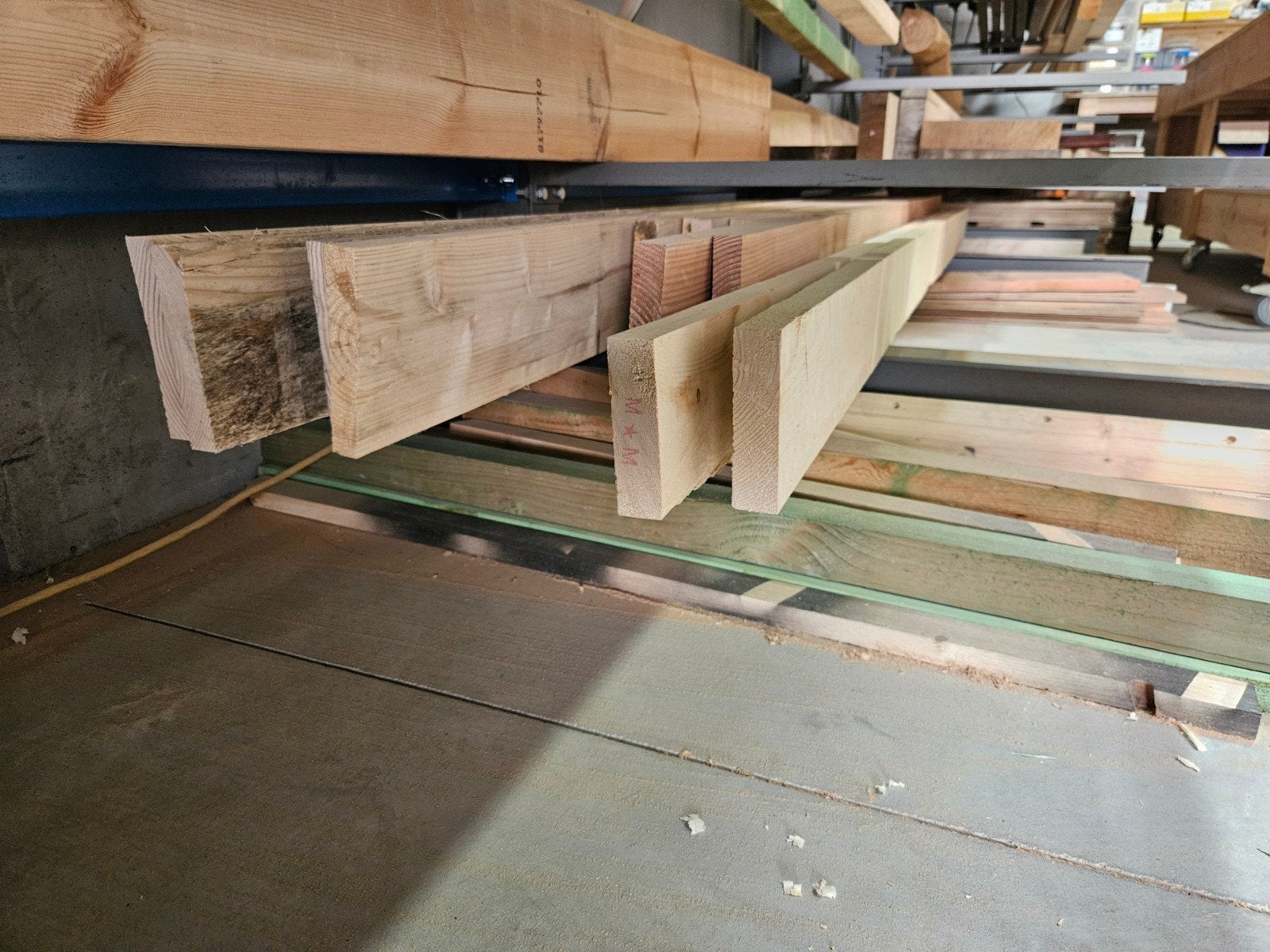 Restpartij balken, spanten, kepers, panlat, rubberwood, Bricolage & Construction, Enlèvement