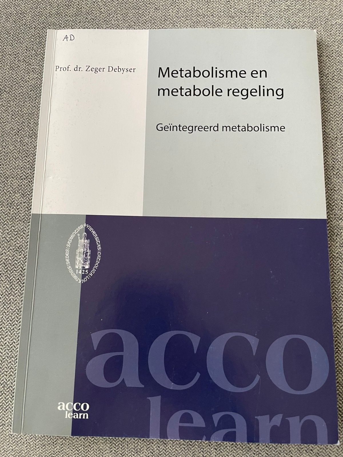Cursus Metabolisme en metabole regeling, Ophalen, Zo goed als nieuw