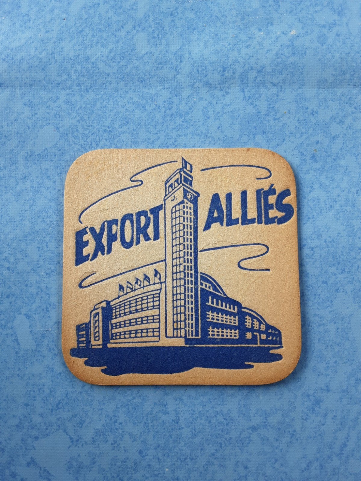 Sous bock Export Alliés bleu, Collections, Marques de bière, Enlèvement ou Envoi