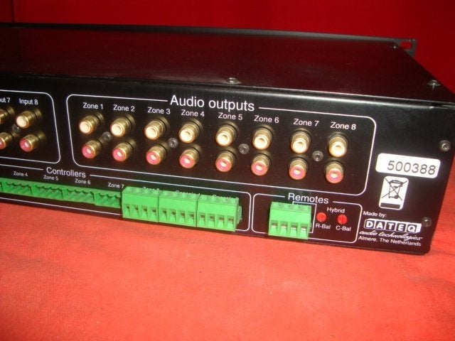 Gebruikt: Dateq MPM8.8 zone mixer. 20260446, Muziek en Instrumenten, Ophalen of Verzenden, Gebruikt