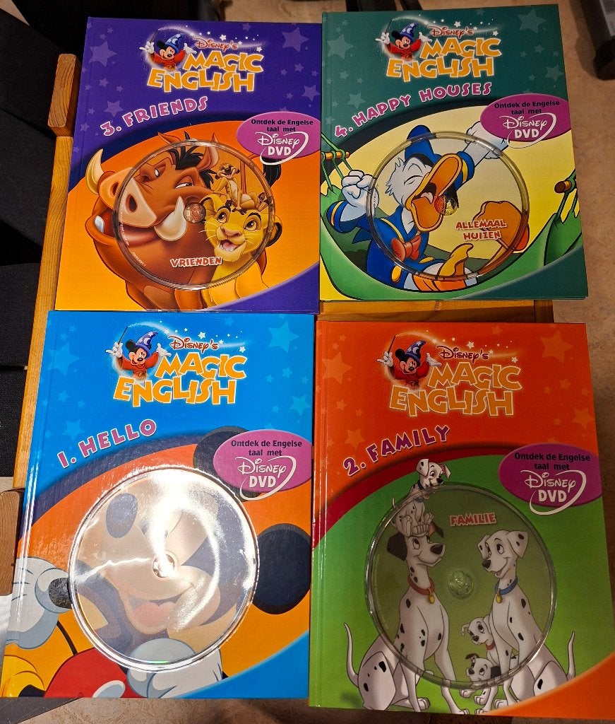 DISNEY'S MAGIC ENGLISCH boekjes en cd voor kinderen, Enlèvement, Comme neuf