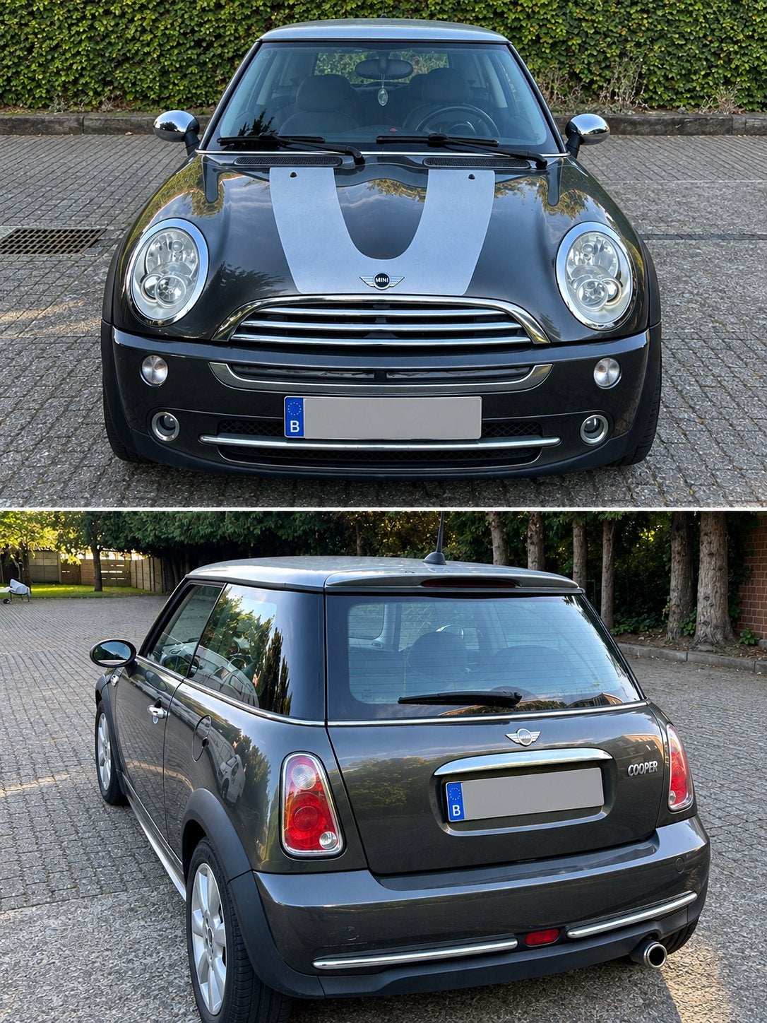 MINI Cooper 1.6 Benzine–2006–131.700 km–Keuring voor verkoop, Autos, Cuir, Achat, Boîte manuelle, Noir