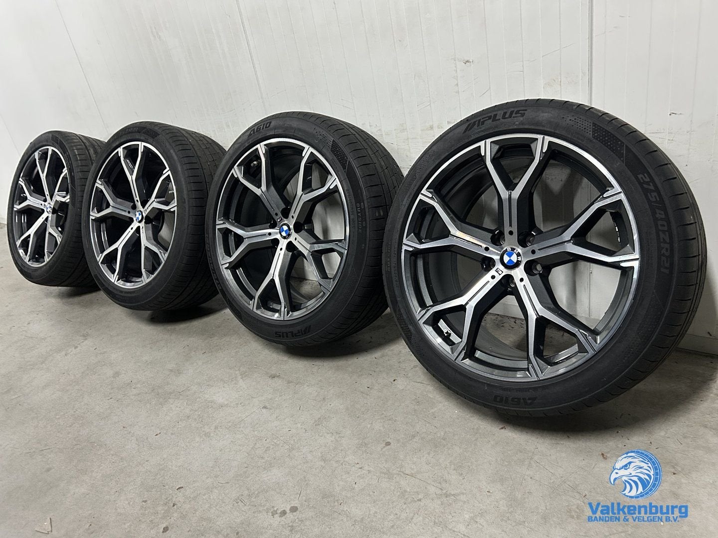 7-8mm! Originele BMW X5 X6 G05 G06 Style 741M 21 inch zwarte, Pneus et Jantes, Véhicule de tourisme, -, 21 pouces