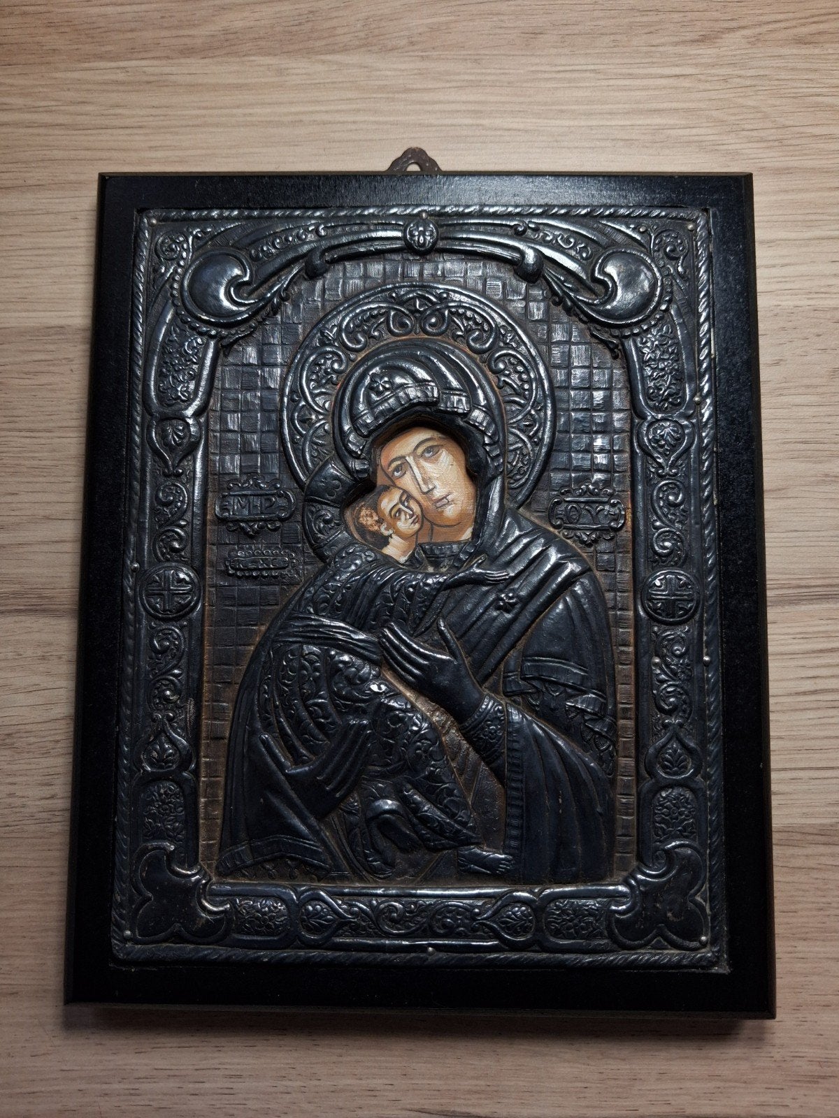 Byzantijnse ikoon., Antiek en Kunst, Ophalen