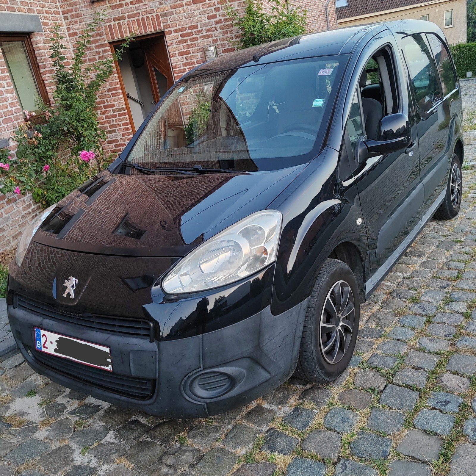 Peugeot Partner 1.6 HDi, Auto's, Stof, 1600 cc, Zwart, Grijs