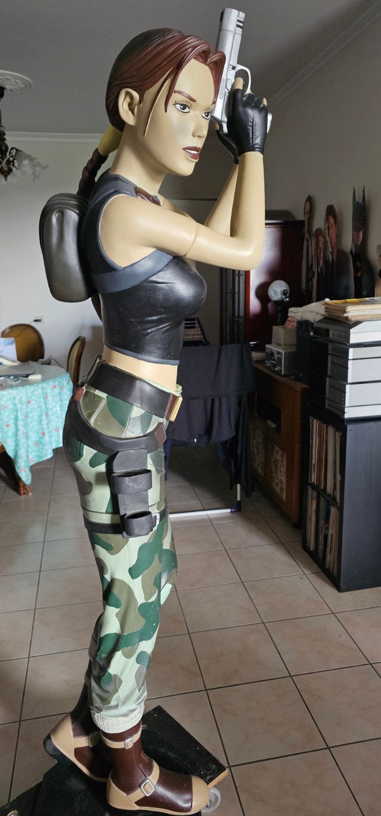 Lifesize Lara Croft (Tomb Raider, Muckle models), Ophalen, Zo goed als nieuw, Fantasy