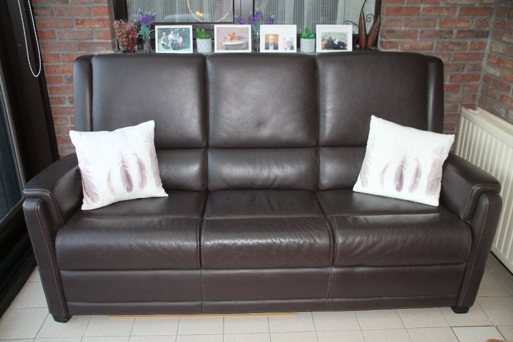 Te koop, Maison & Meubles, Canapés | Salons, Banc droit, Enlèvement, Utilisé, Cuir
