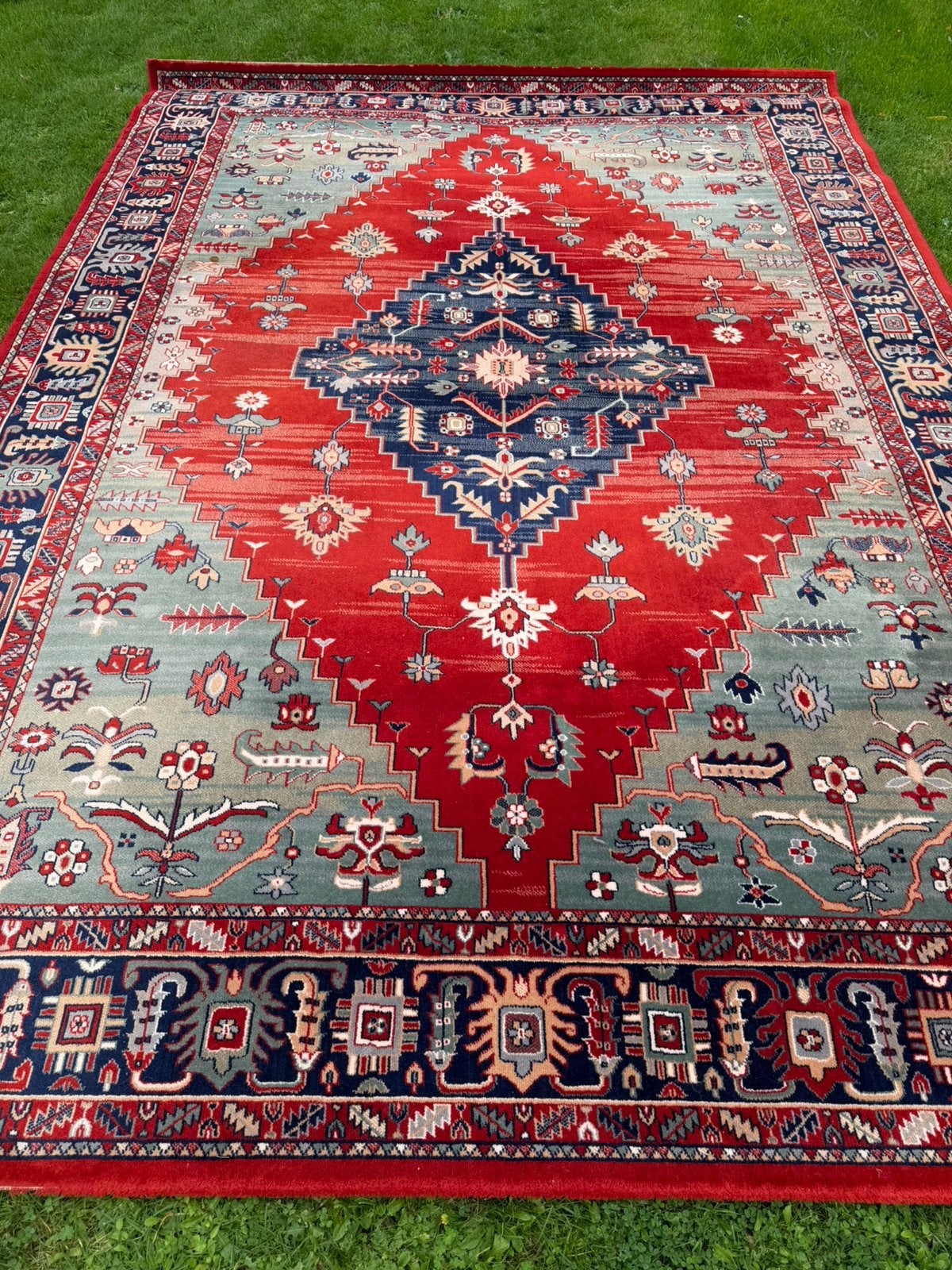 Wollen tapijt 3,40 x 2,40, Enlèvement, Comme neuf