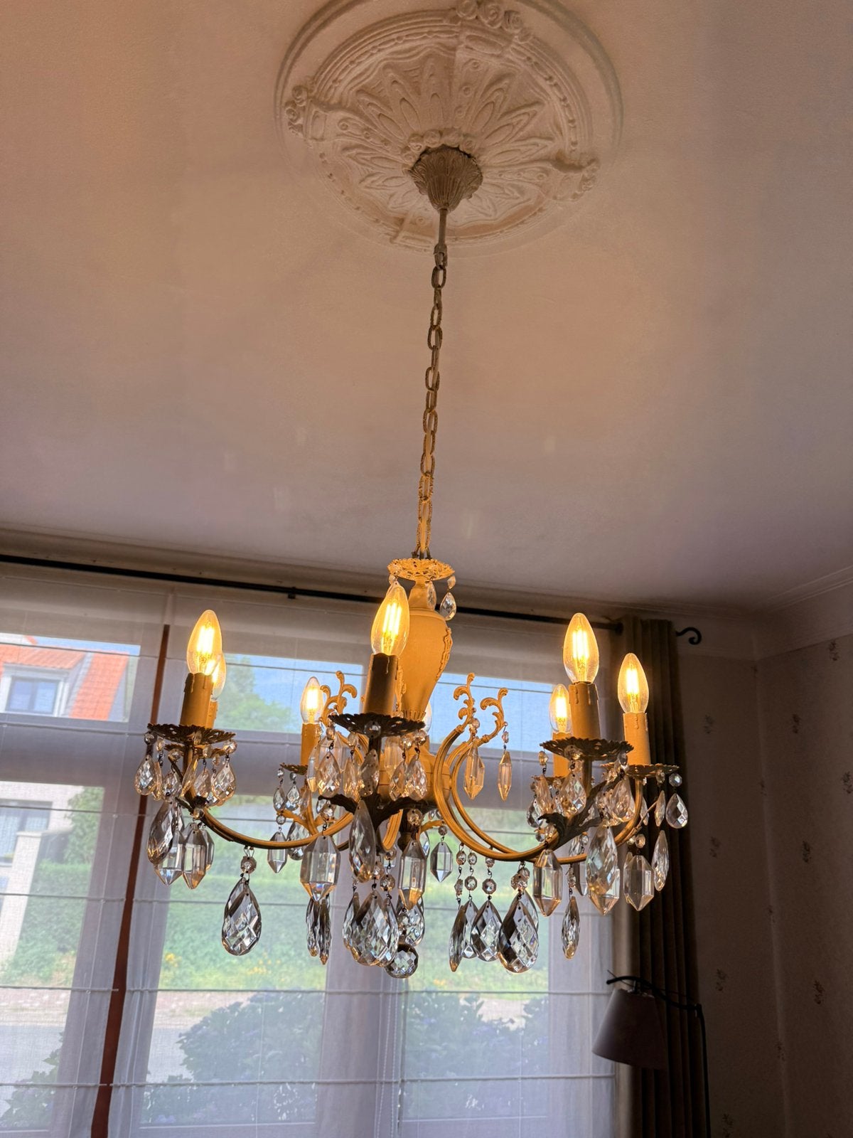 Kroonluchter, Huis en Inrichting, Lampen | Kroonluchters, Ophalen, Zo goed als nieuw