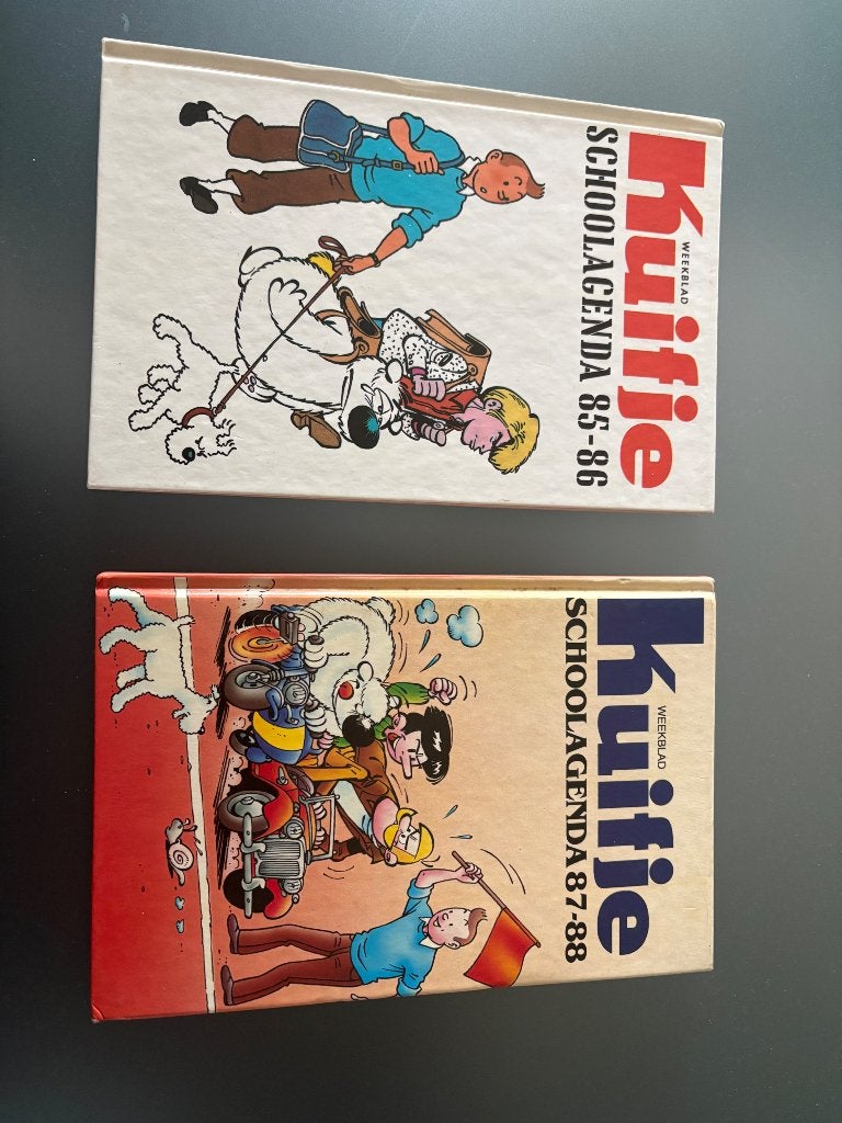 Kuifje agenda’s weekblad 85 tem 87, Verzamelen, Ophalen of Verzenden, Kuifje, Zo goed als nieuw, Boek of Spel